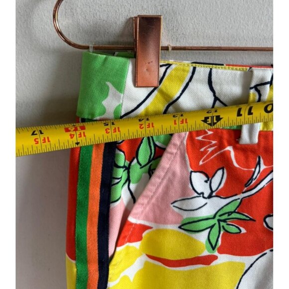 Trina Turk Women’s Floral Bermuda Shorts Multicolor Cotton Blend Summer Size 2 - Picture 7 of 13
